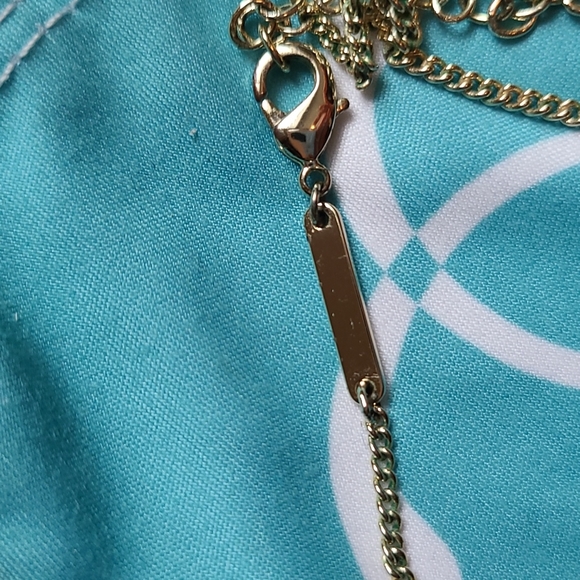 Kendra Scott blue periwinkle gold Dylan necklace - Picture 6 of 9